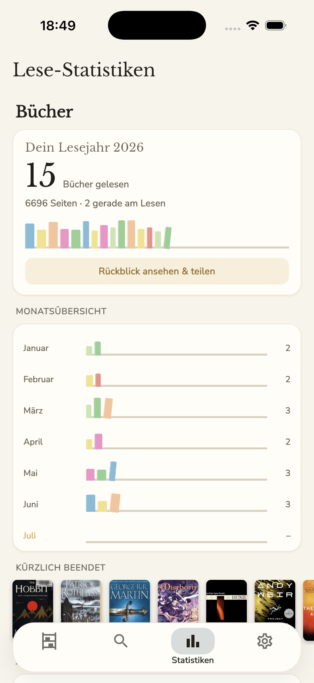 Lesestatistik